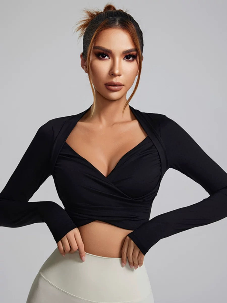 Tee-shirt Manche Longue - Brassière intégrée - Lola